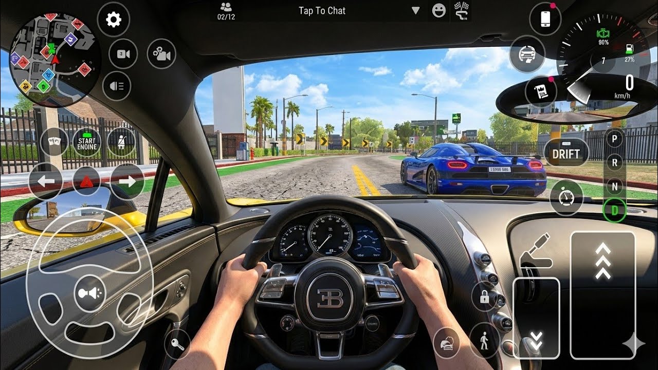 Bugatti La Voiture Noire & Koenigsegg Agera | Car Parking Driving School Realistic POV Drive 60(FPS)