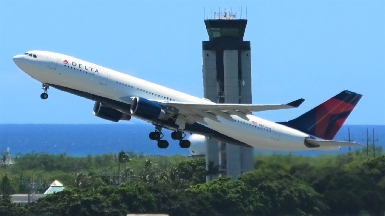 (HD) Honolulu Int. Airport: South & North Departures!