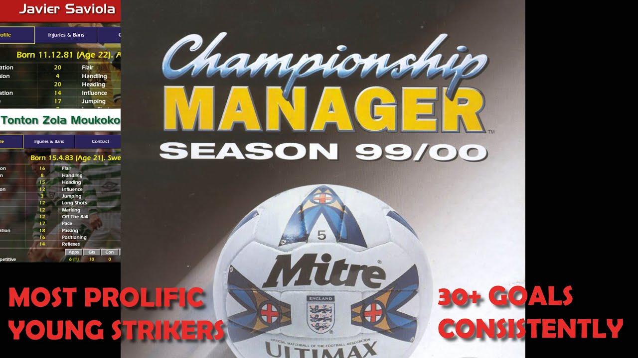 Most Prolific Young Strikers - Championship Manager 99/00