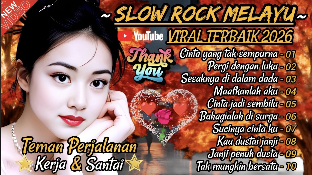 Album Slow Rock Melayu Viral Terbaik 2026💔Cinta Yang Tak Sempurna - sedih bikin nangis😭