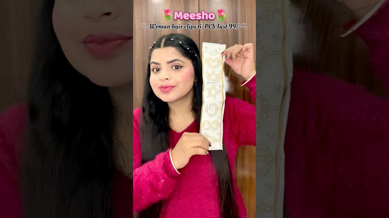 Meesho finds 🌷🫧 #shorts #meeshohaul #ytshorts #unboxing #hairclips #meesho @Nagmabeautyblush