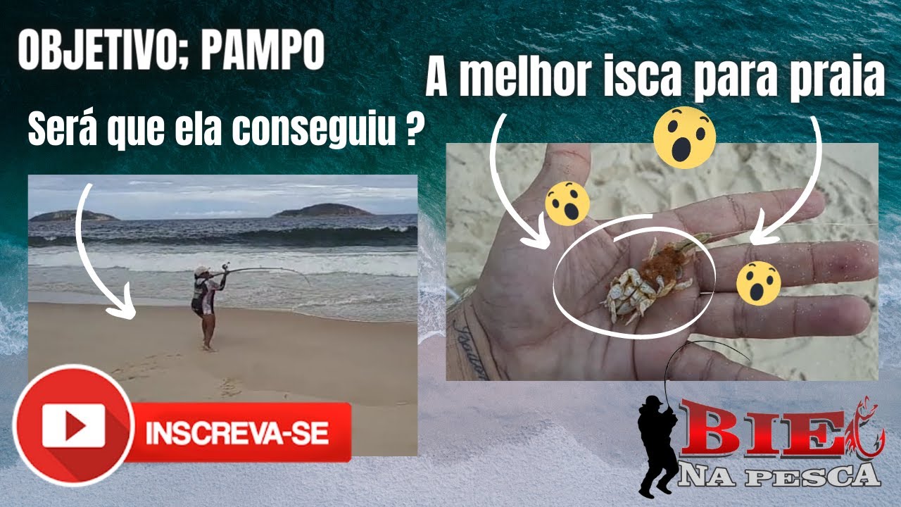 Objetivo: Pampo, Será que ela conseguiu ? 🧐 A melhor isca para praia 😱 #pescaria #iscadepraia #dicas