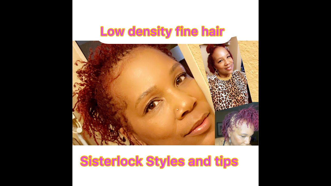 Sisterlock Hairstyles for fine and low density hair. #sisterlockjourney #sisterlocks #microlocs