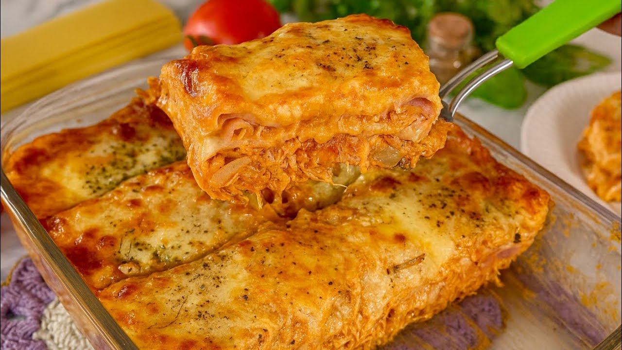 DO ZERO! Como Fazer a Melhor Lasanha de Frango Cremosa do Mundo | Receita de Frango Desfiado