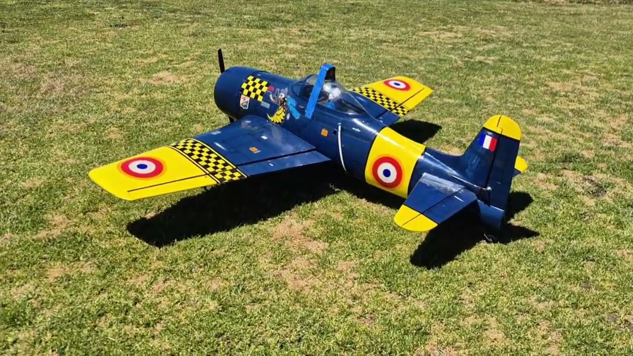 RC F8F Bearcat with new propeller: Flight Three