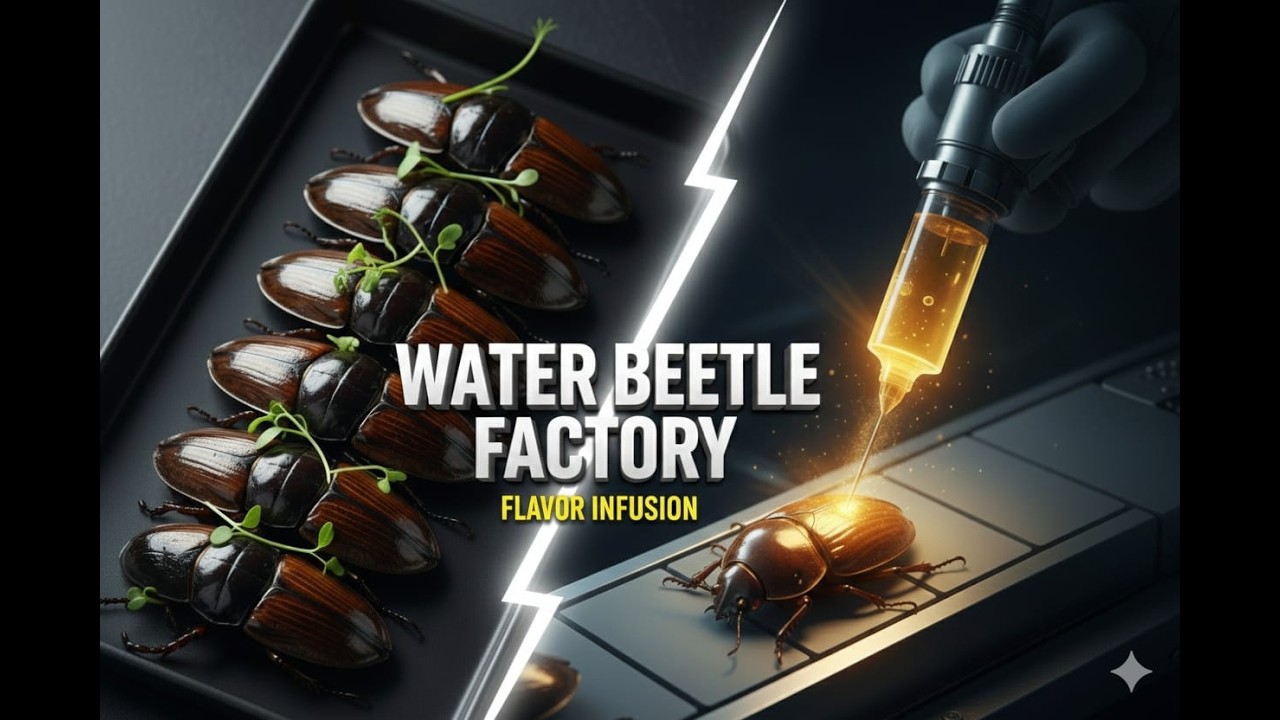 ​Inside  High-Tech Water Beetle Factory: From Aquatic Harvest to Premium Protein | Full Documentary