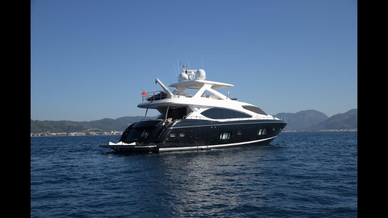 Yacht For Sale Sunseeker 88 / Interior & Deck complete  video tour