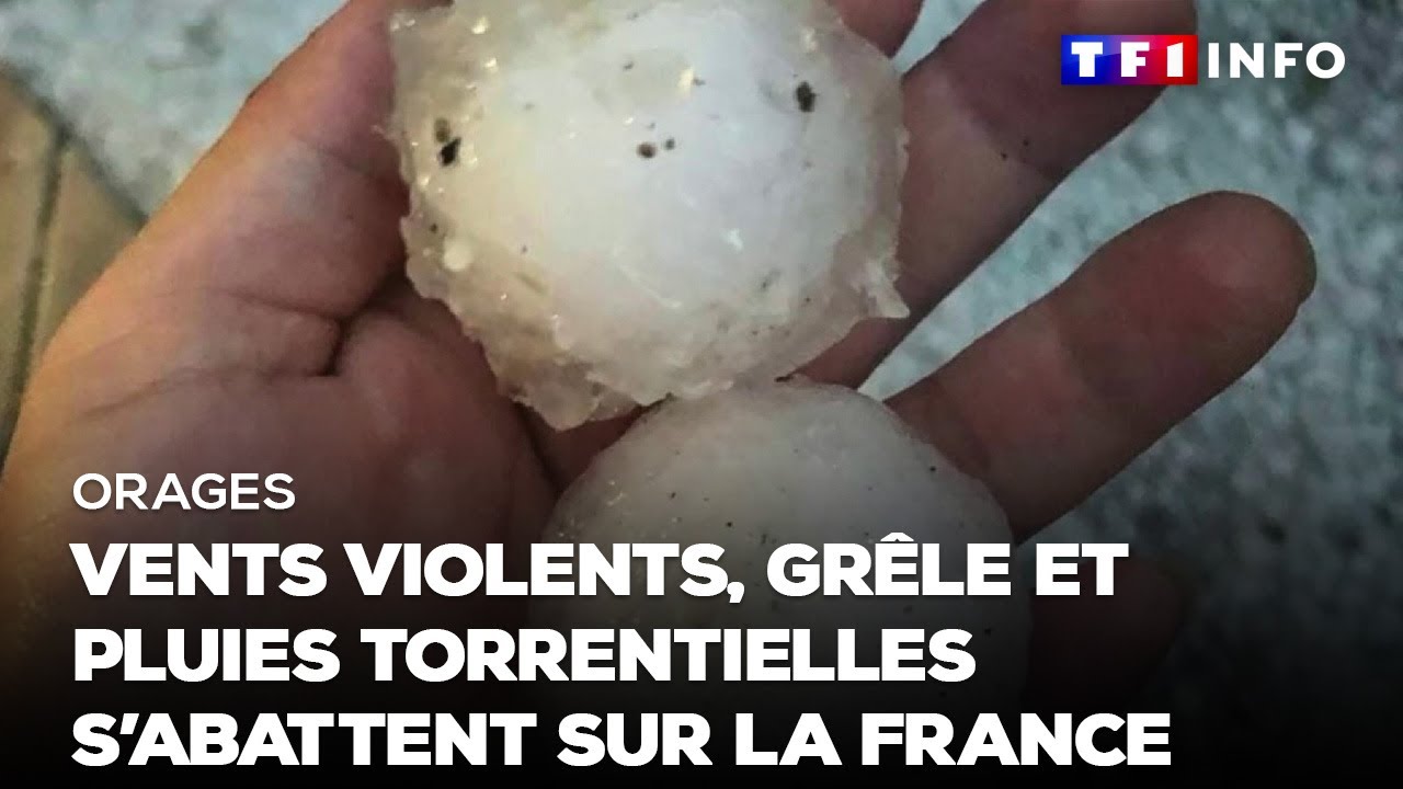 Orages : des vents violents, de la grêle et des pluies torrentielles ont surpris les habitants