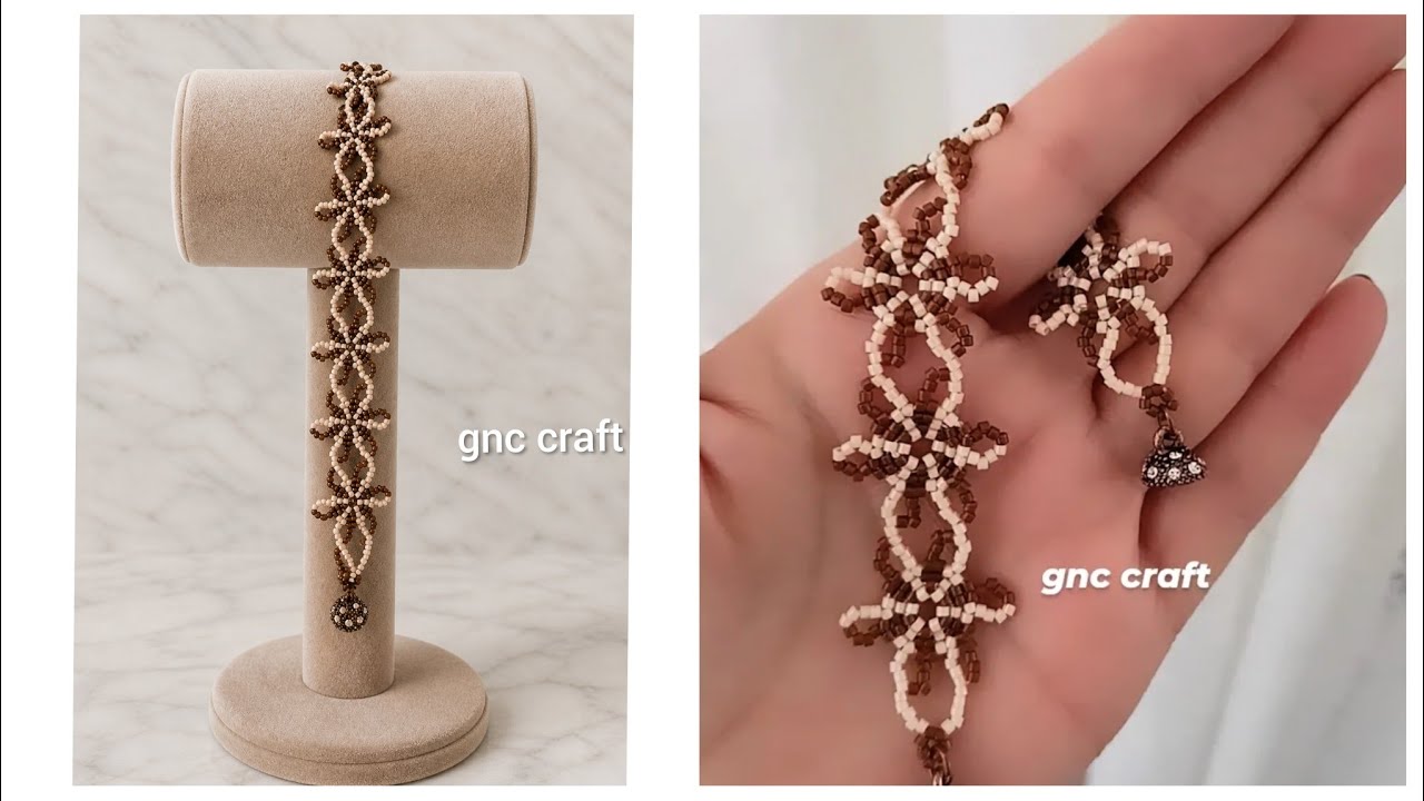 DELİCA BONCUKLA BİLEKLİK YAPIMI  MAKING BRACELET WITH DELICATE BEADS