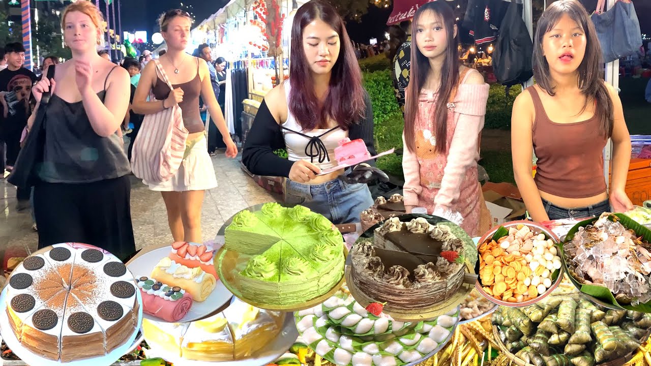 GREAT! Cambodian Street Food Tour 2026🇰🇭 - Phnom Penh Chack Tomuk Walk Street, & Kien Svay Resort 