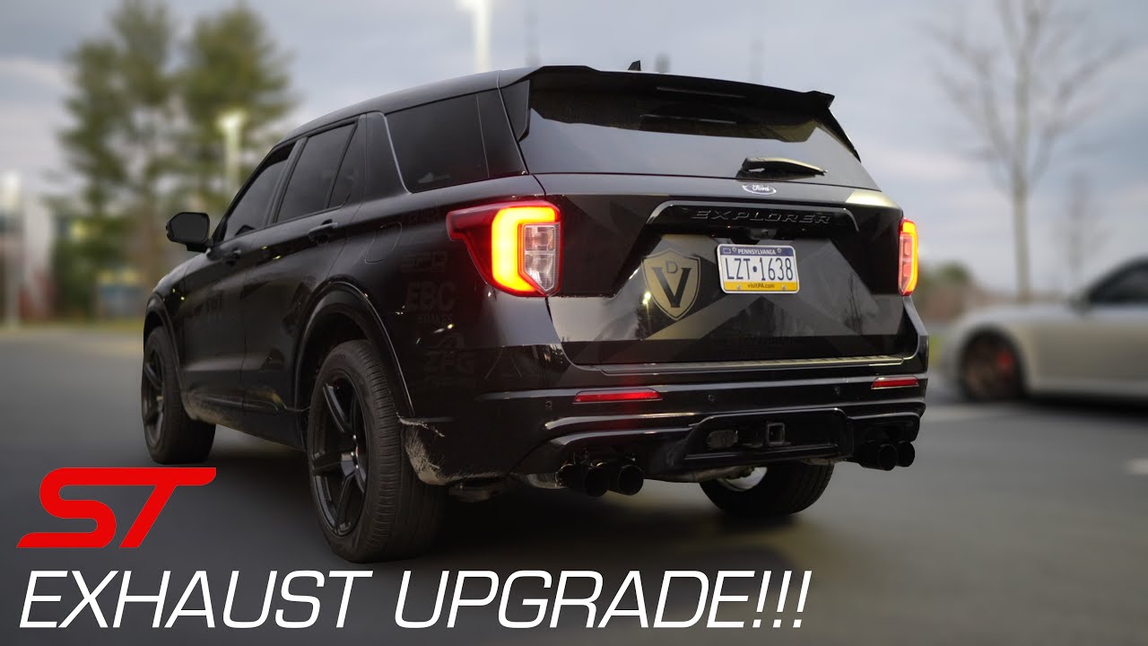 Ford Explorer ST с универсальными глушителями Valvetronic Designs