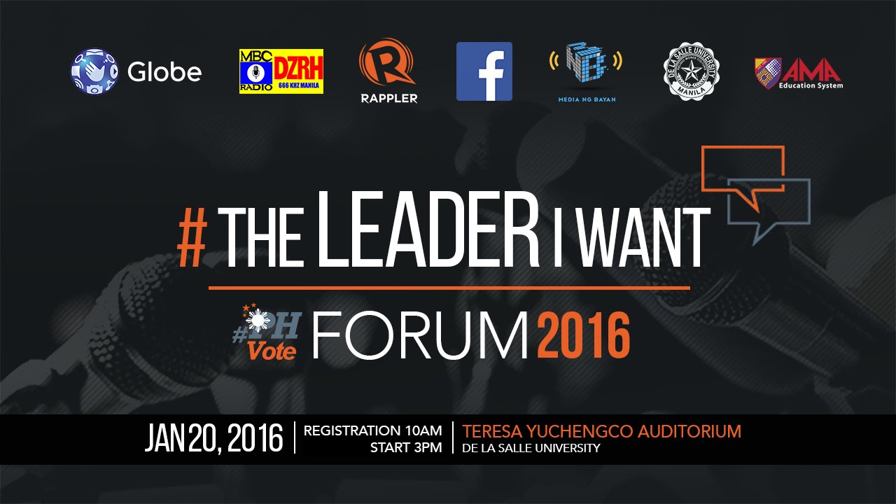 WATCH: #TheLeaderIWant Forum