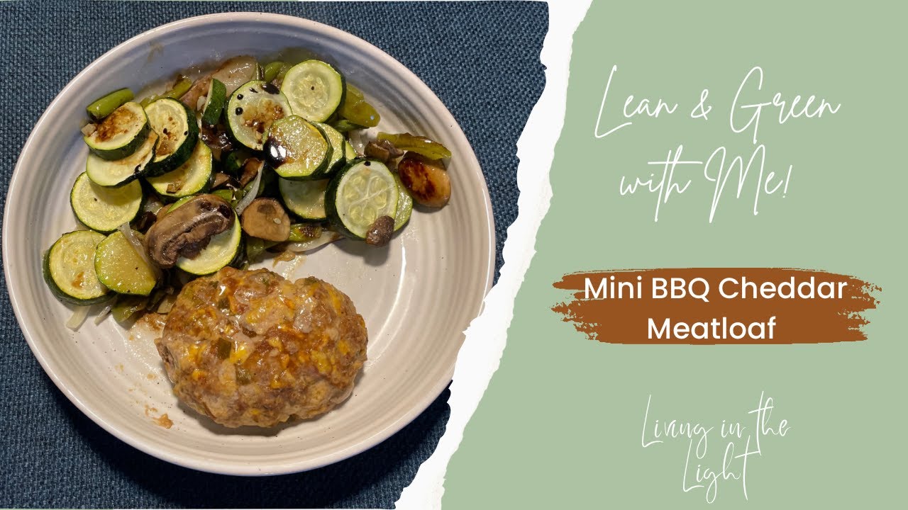Lean & Green with Me! Mini BBQ Cheddar Meatloaf - Optavia weight loss recipe