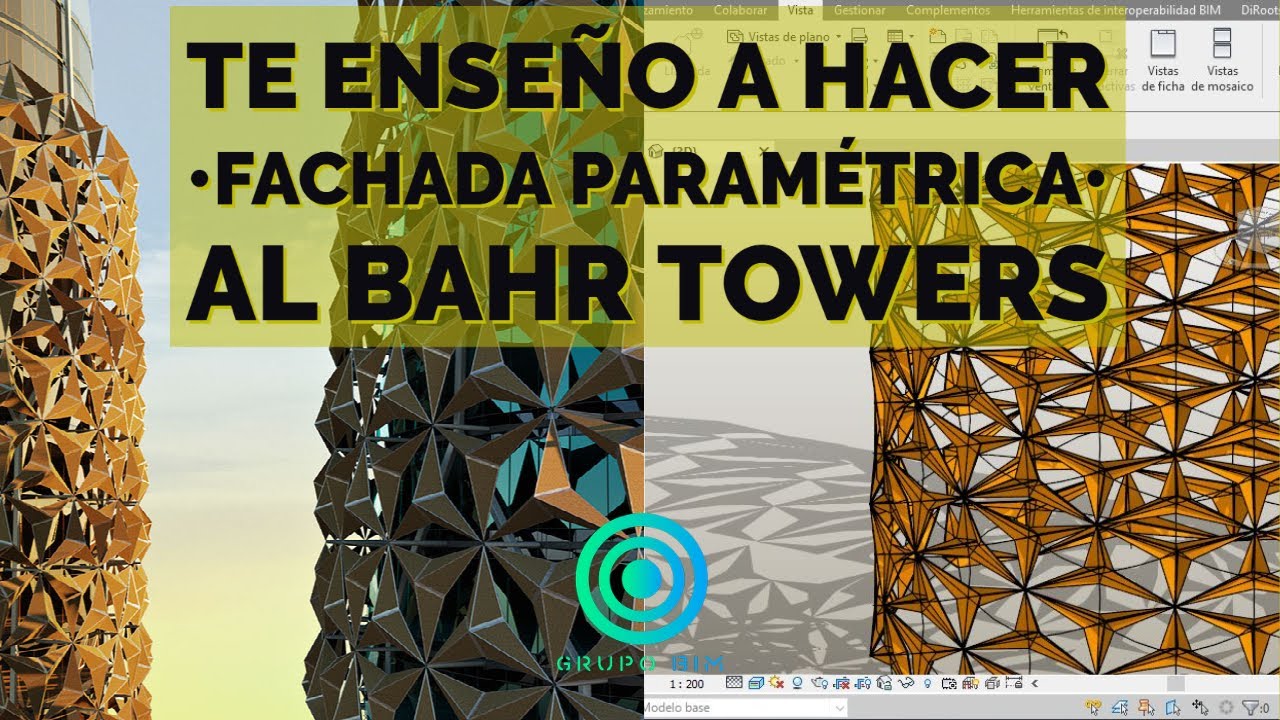 TE ENSEÑO A HACER•FACHADA PARAMETRICA• Al Bahr Towers