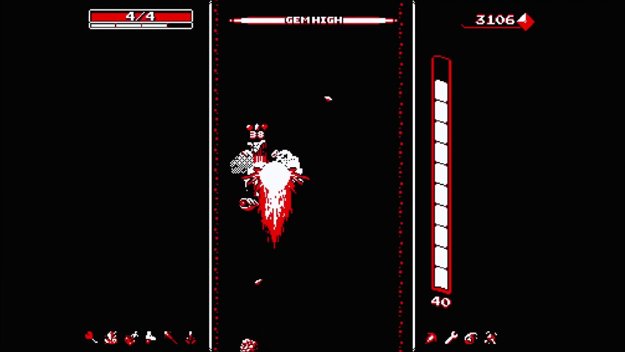 【Downwell】Hard Mode / No Damage Clear【ﾀﾞｳﾝｳｪﾙ】