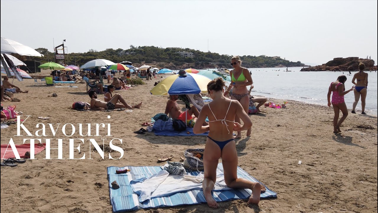 Greece Beach Walk | Kavouri Beach | Vouliagmeni | Athens [4K HDR]