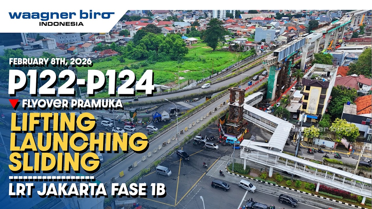 UPDATE LRT JAKARTA FASE 1B VELODROME - MANGGARAI | P122-P124 | 8 FEBRUARI 2026