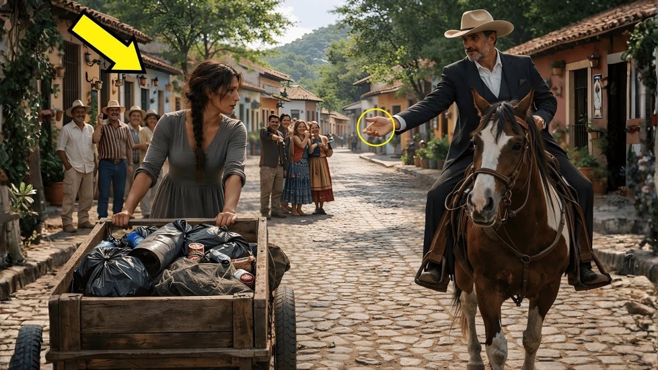 Todo el pueblo pensaba que la viuda era recolectora de basura — hasta que el millonario reveló…