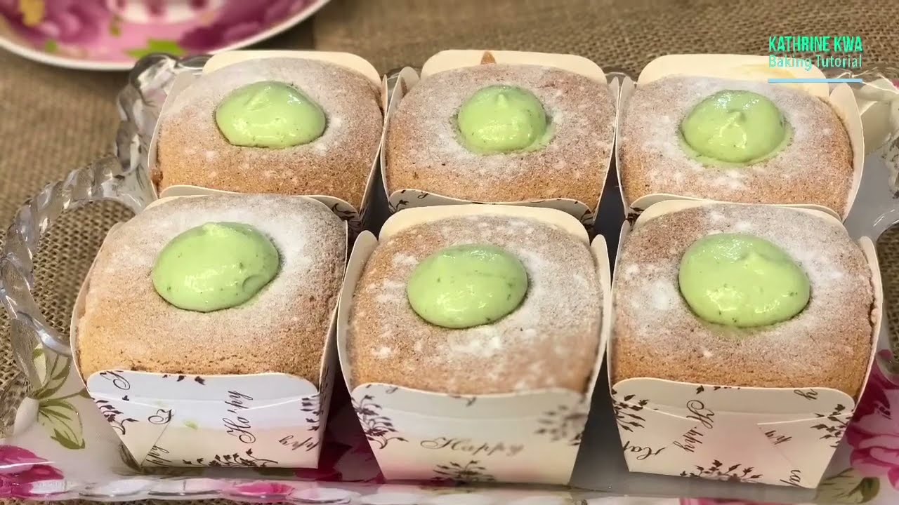 绿茶北海道杯子蛋糕 Green Tea Hokkaido Cupcakes