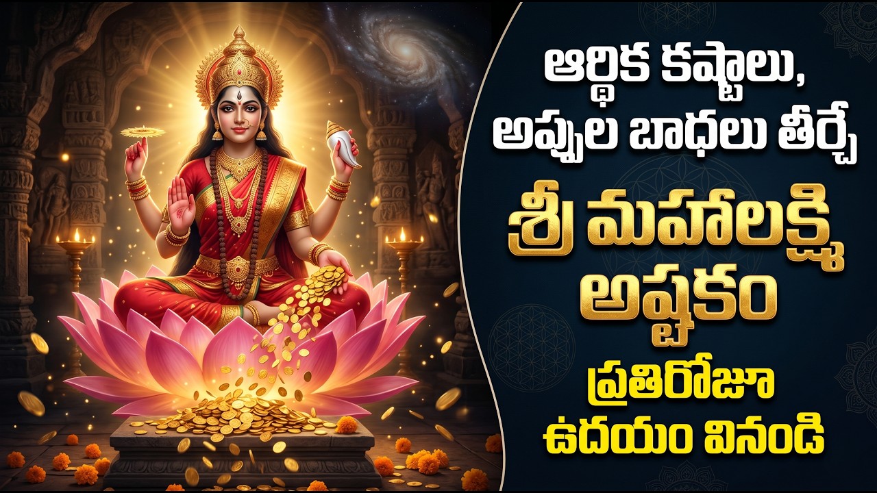 నిత్యం సిరులు కురిపించే శ్రీ మహాలక్ష్మి అష్టకం | Powerful Daily Mahalakshmi Ashtakam in Telugu 🙏