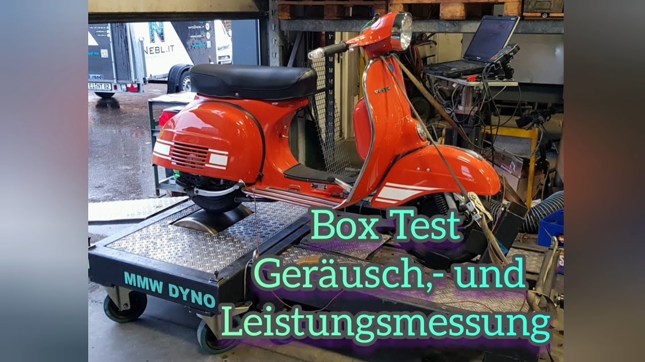 Vespa PX 200 Box Test (Ger&auml;usch und Leistungsmessung)