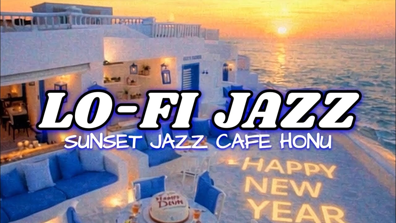 【LOFI JAZZ】RELAXING COZY NIGHT CAFE MUSIC🎧Chill Hip Hop🌊Ocean Sounds Instrumental BGM for Study,Work