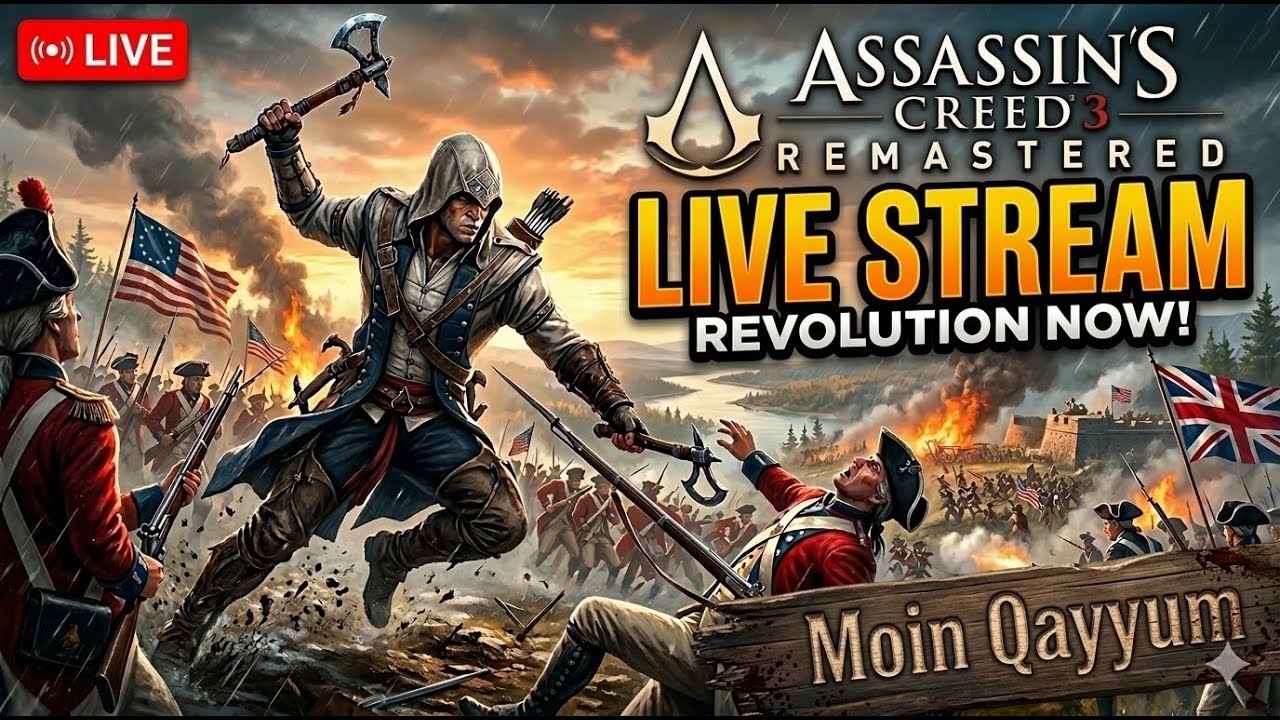 LIVE 🔴 Assassin’s Creed 3 Remastered | Full Story Gameplay