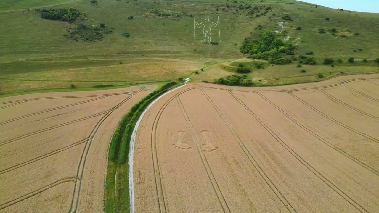 The Long Mans Feet - Crop Circles - 25 July 2025.
