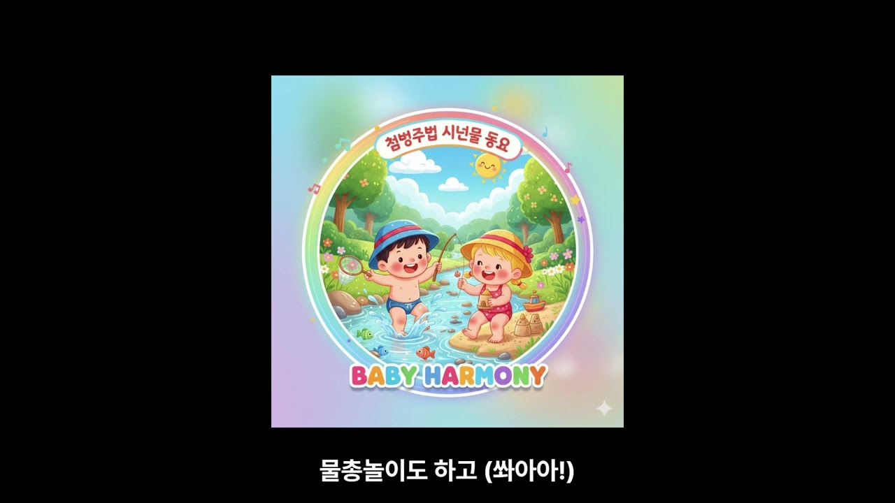 💦 첨벙첨벙 시냇물 동요 | 자연에서 즐기는 신나는 물놀이 | Stream Play Song | BABY HARMONY