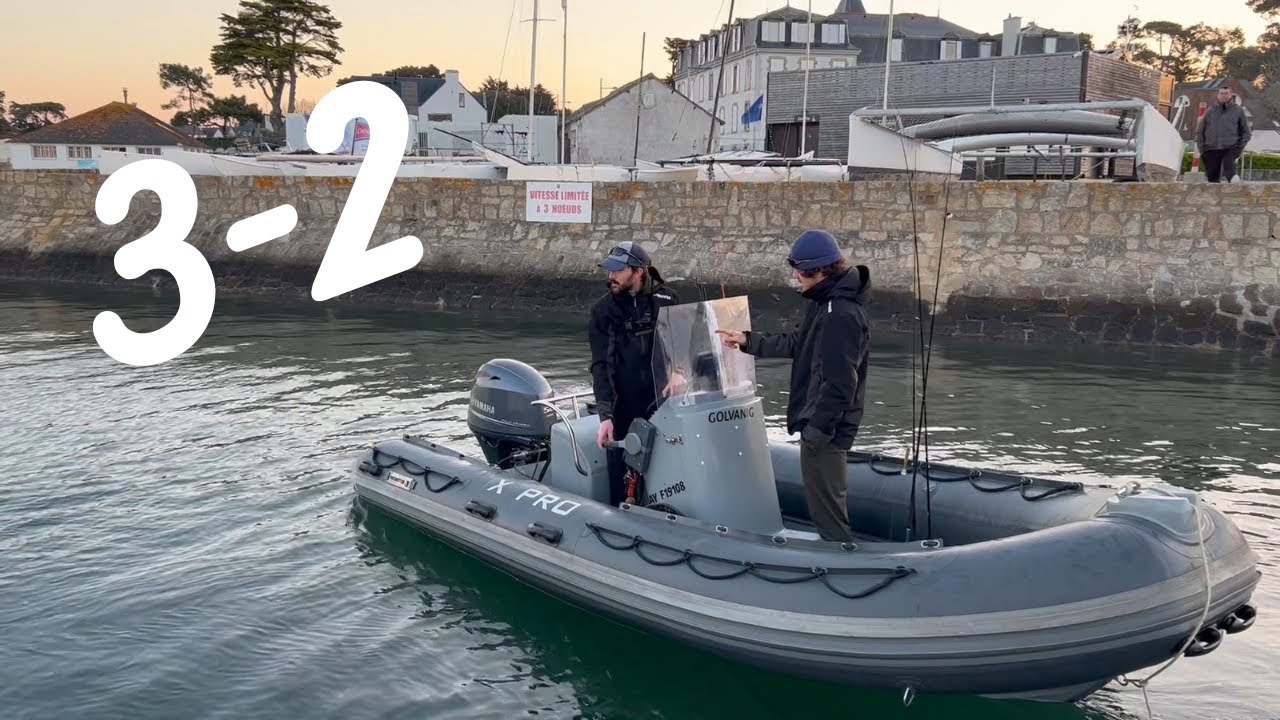 P&ecirc;che du bar sur chasse et Grosses Dorades Grises (3-2) !! Golfe du Morbihan