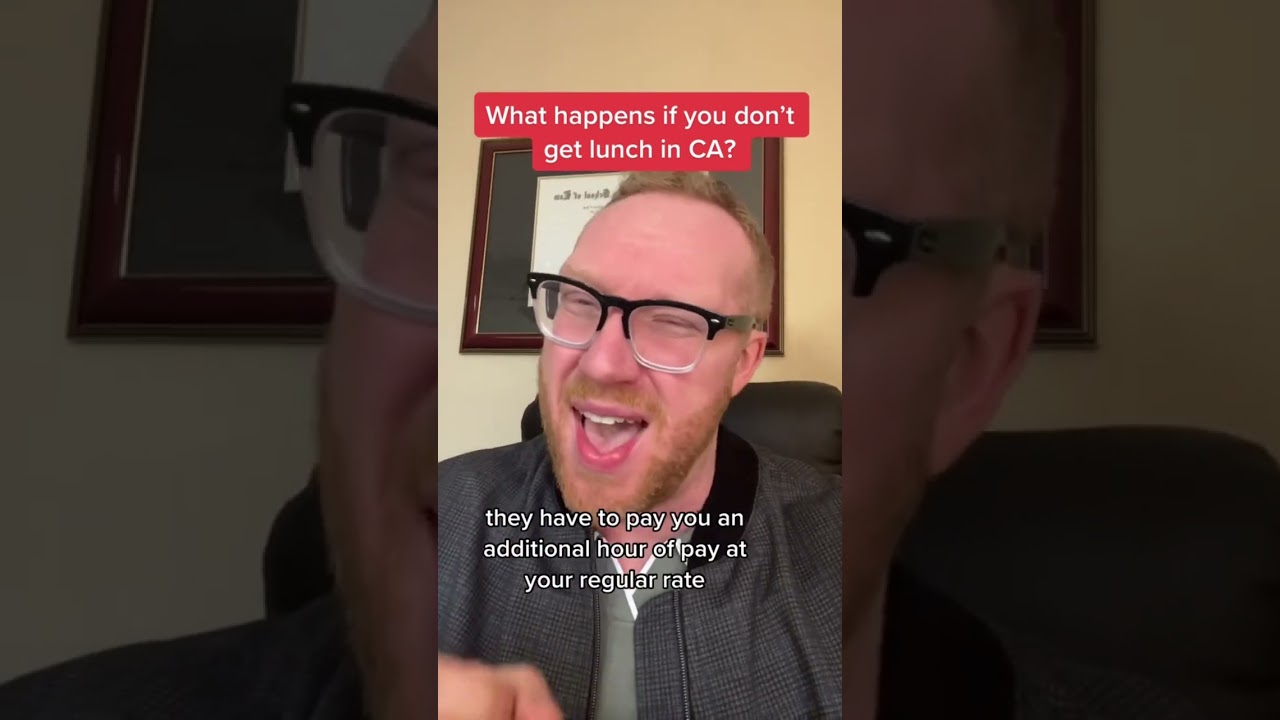 California lunch break laws FINALLY explained!