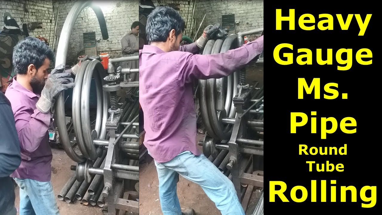 Professional Pipe Rolling / Heavy Ms Pipe Rolling bending / Tube coil Rolling Machine / Spiral coil