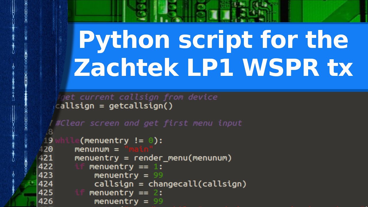 Ham Radio & Programming - Скрипт на Python для Linux и радиомаяка Zachtek LP1 WSPR.