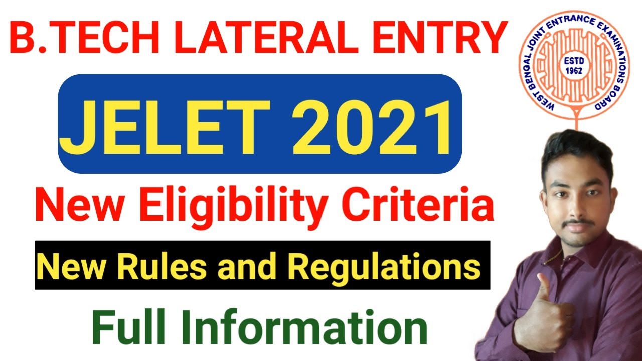 Jelet 2021 Eligibility Criteria Full Information in Bengali ||   New Rules and Regulations ||