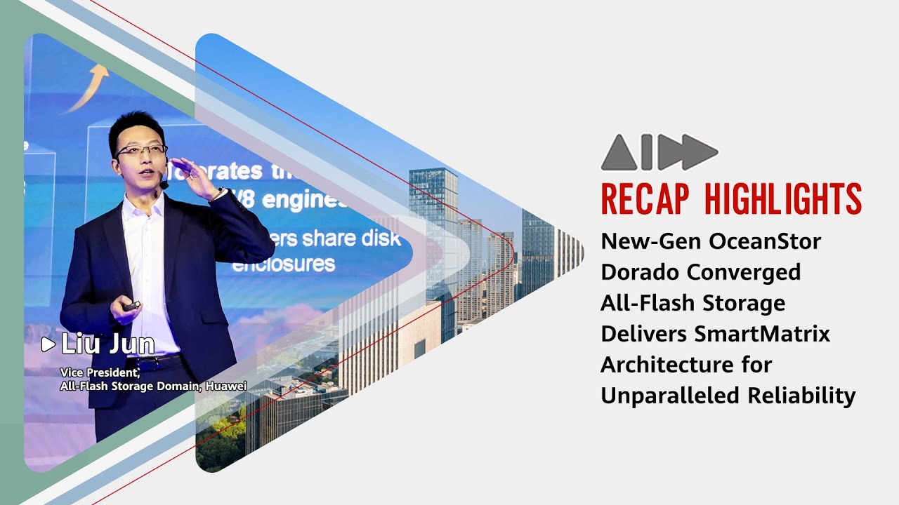 SmartMatrix Full-Mesh Architecture of New-Gen OceanStor Dorado Converged All-Flash Storage