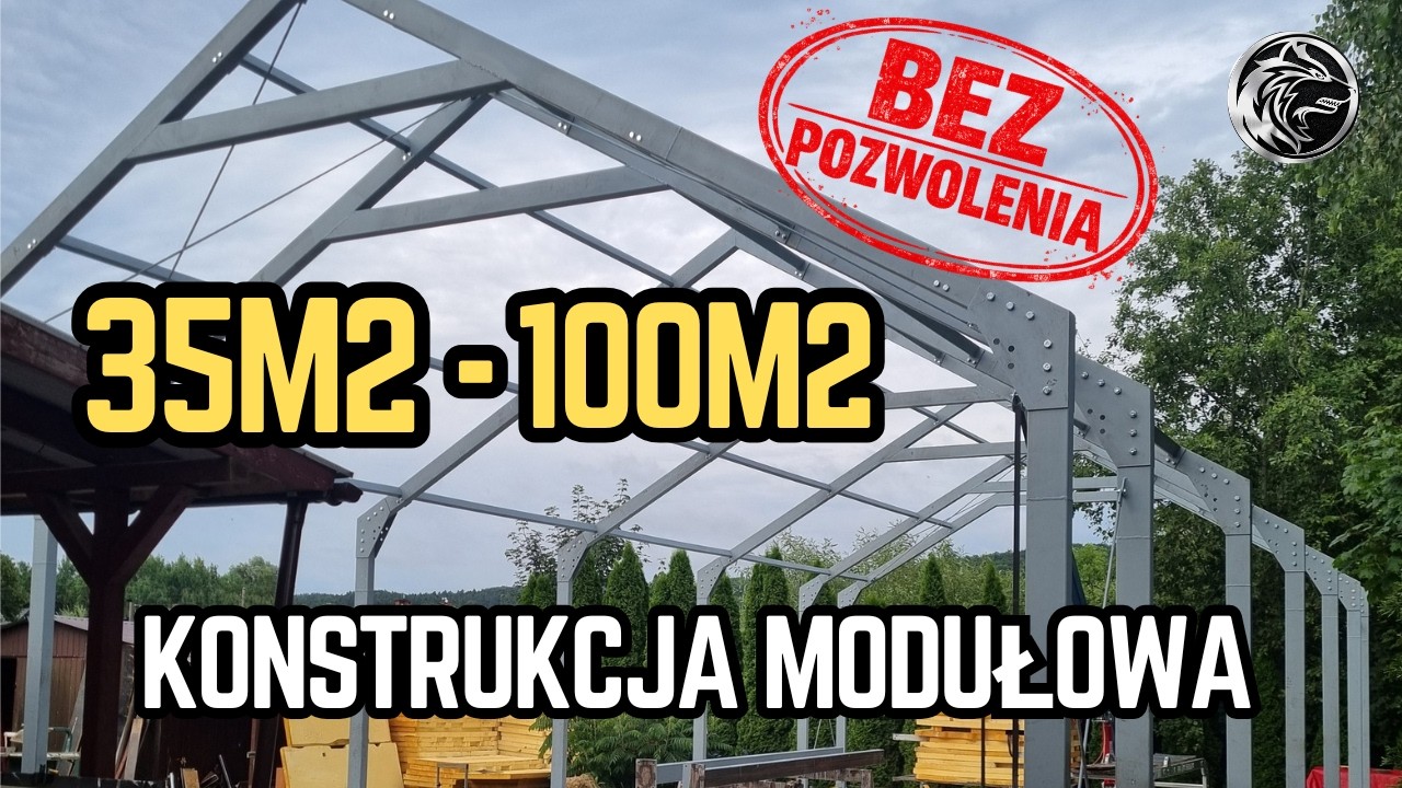 DOM, GARAŻ czy WARSZTAT 35m2? Buduj o 50% taniej! (System Modułowy)