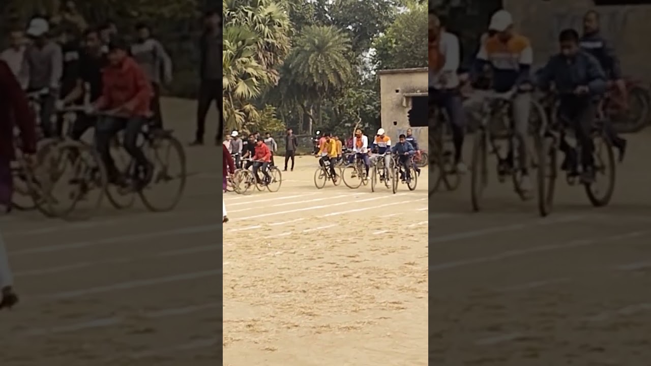 ladka log ka cycle race slow motion me obra me 