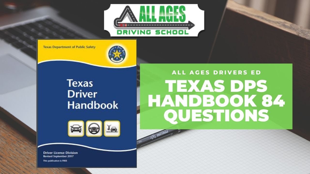 Texas DPS Drivers Handbook 84 Questions with Answers (2023)