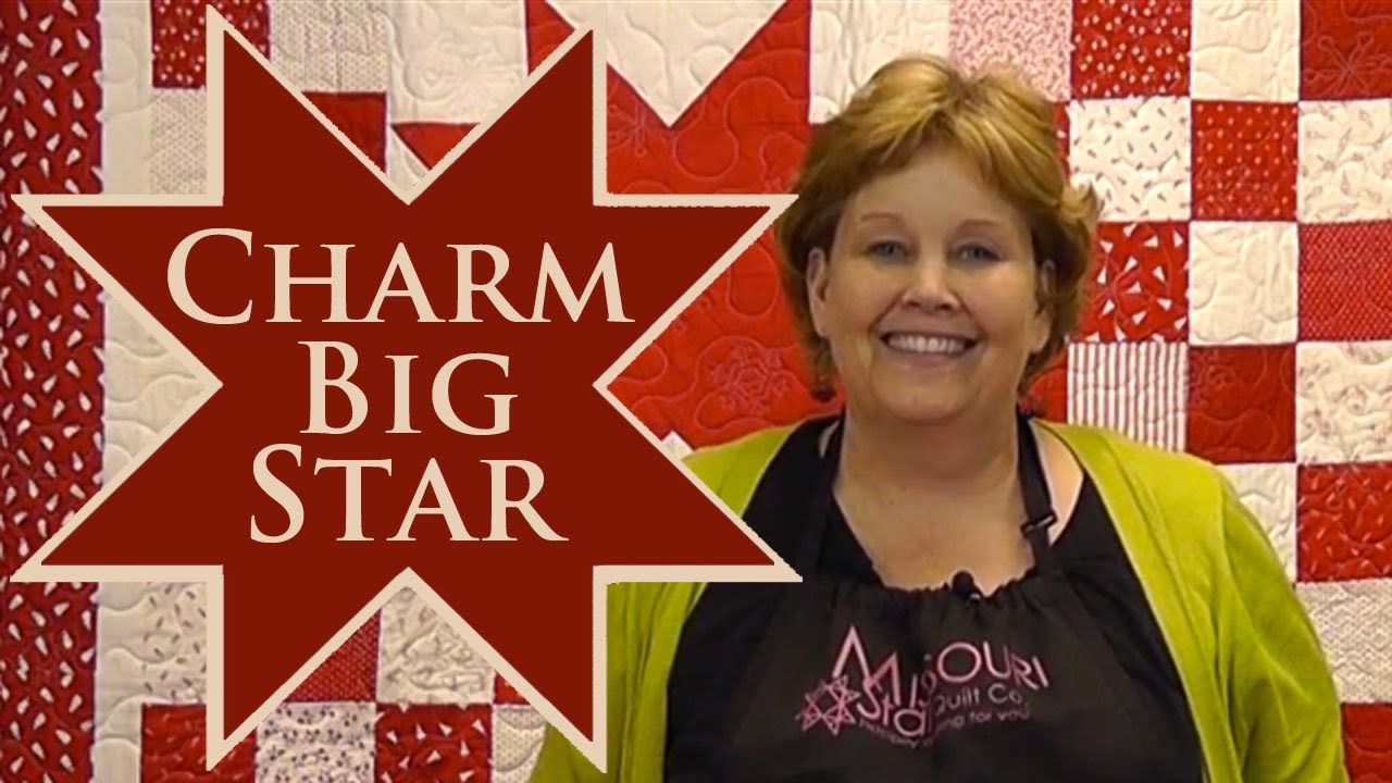 Лоскутное одеяло Charm Big Star &mdash; стегайте с наборами Charm!