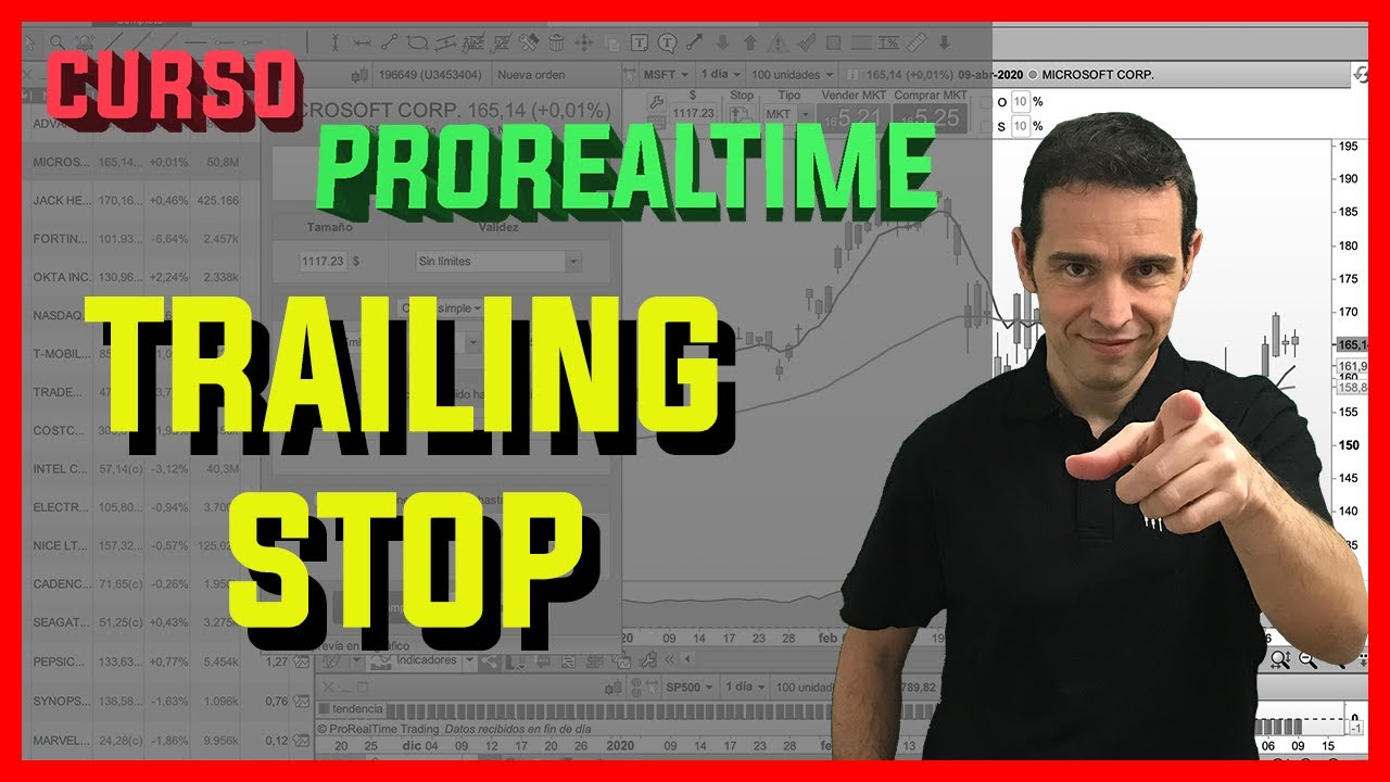 💻 ► ¿Cómo programar un TRAILING STOP con ProRealTime? - Tutorial 10