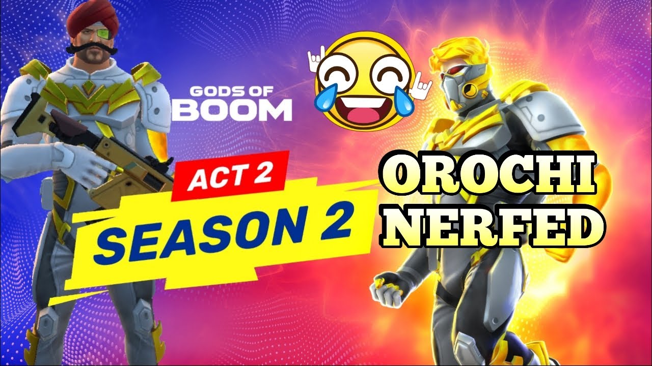 GODS OF BOOM ACT 2 SEASON 2 OROCHI NERFED FINALLY ❤️🙏