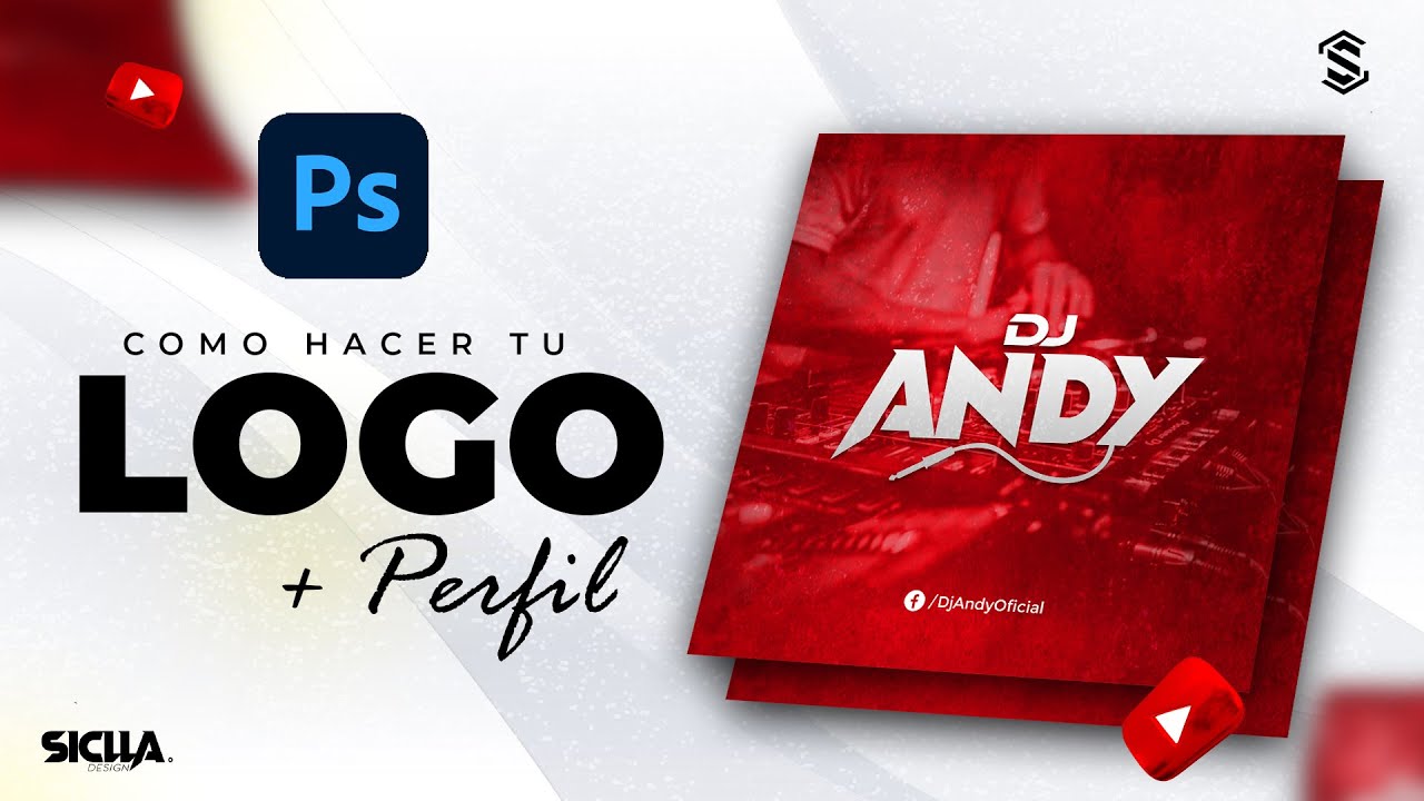 📌 CÓMO hacer un LOGO + PERFIL para DJ en Photoshop | Super Fácil y sencillo 2022 + Recursos Gratis