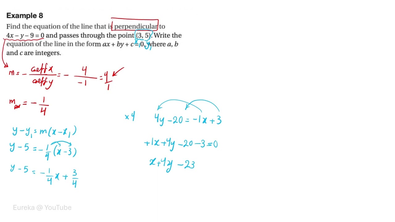 3 2 Solving Problems Involving Straight Lines   perpendicular lines