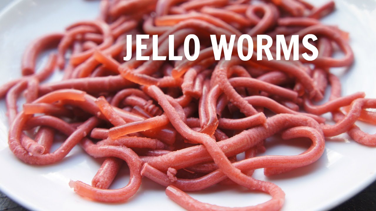 How to Make Jell-o Worms - Edible Halloween Jelly Worms