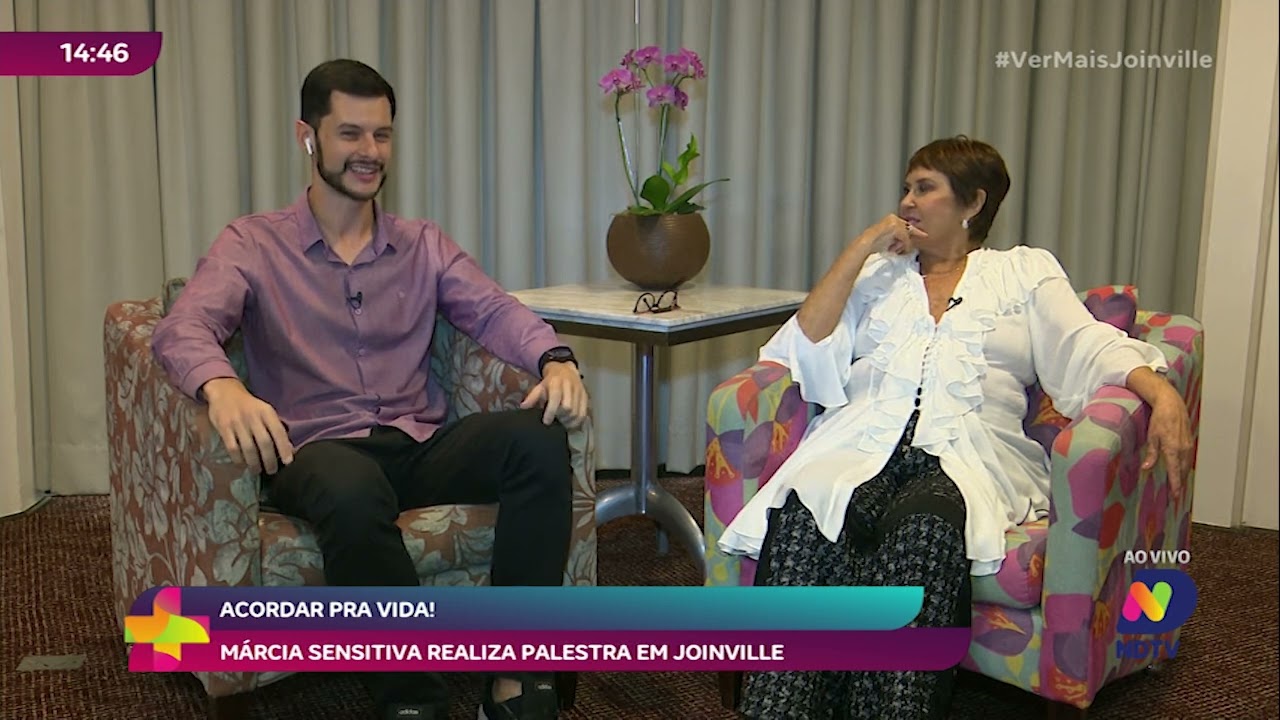 Acordar pra vida! Márcia sensitiva realiza palestra em Joinville
