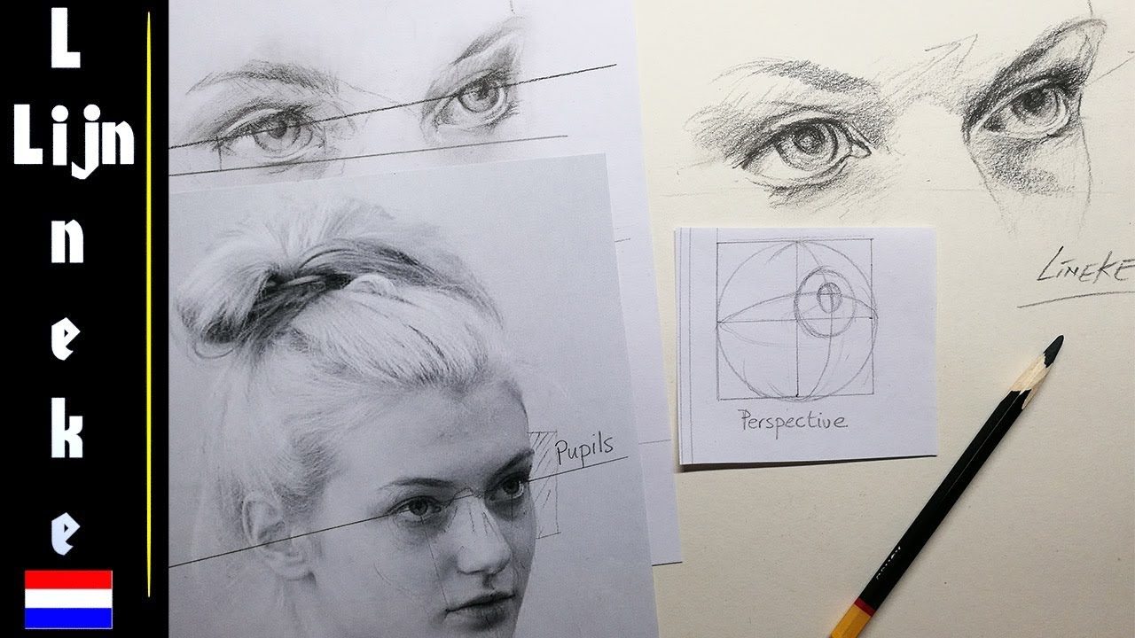 Portret tekenen voor beginners - Ogen