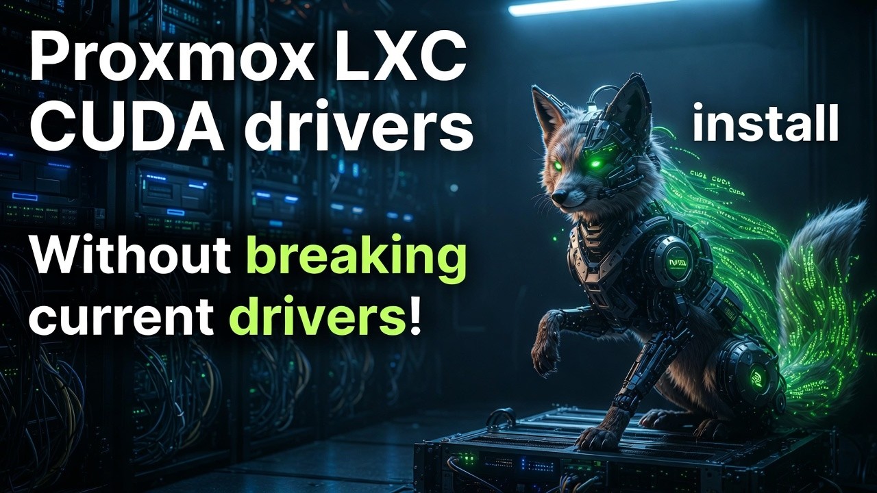 Proxmox LXC CUDA Install (The SAFE Way) — Won't Break Your Drivers! 2026