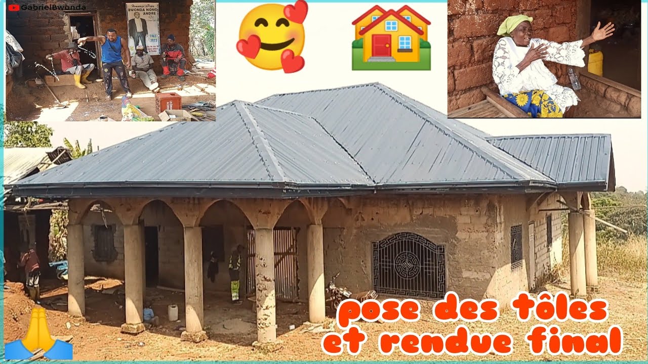 #vlog: le rendue final de la toiture de la maison de papa 🥰 le résultat est juste incroyable😱 🙏