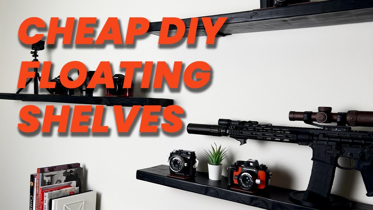 CHEAP DIY Floating Shelves