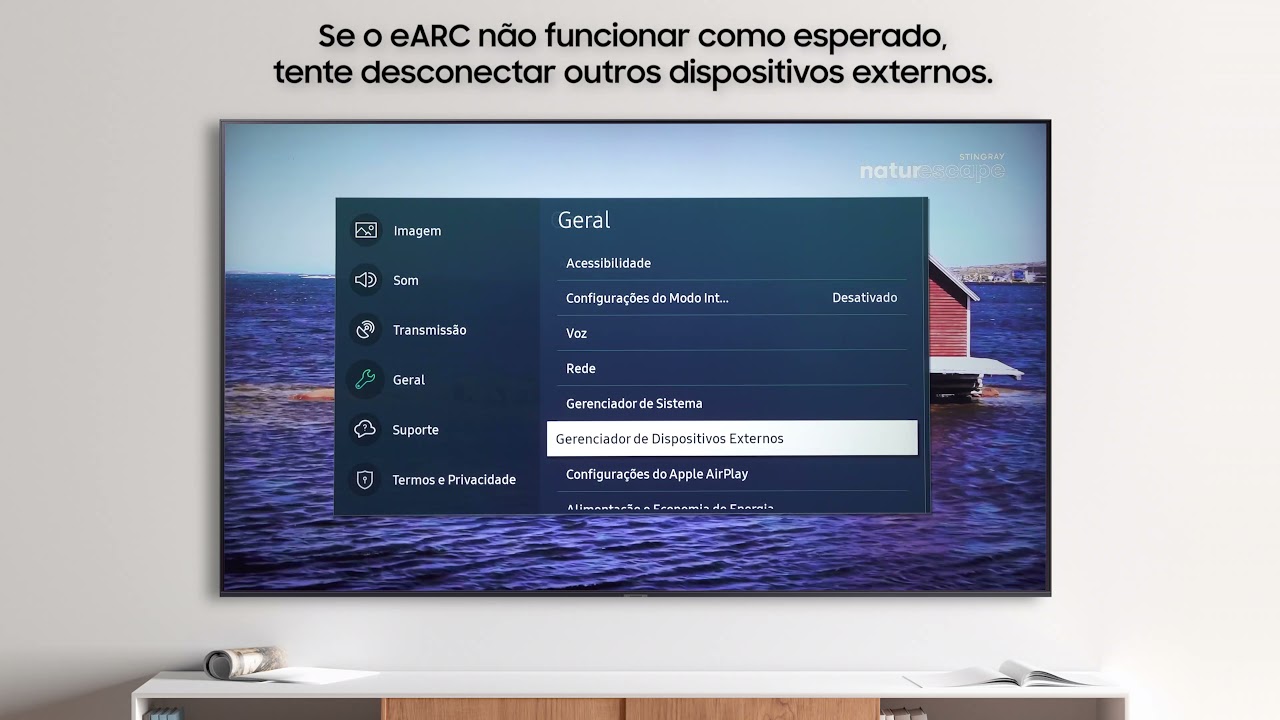 Como usar o HDMI ARC na Smart TV Samsung